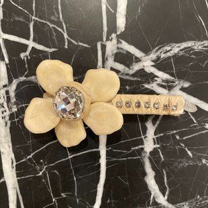 NWOT Evita Peroni Crystal French Barrette Hair Clip